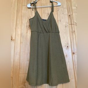 SHEIN Solid Surplice Front Cami Dress - size L - new no tags